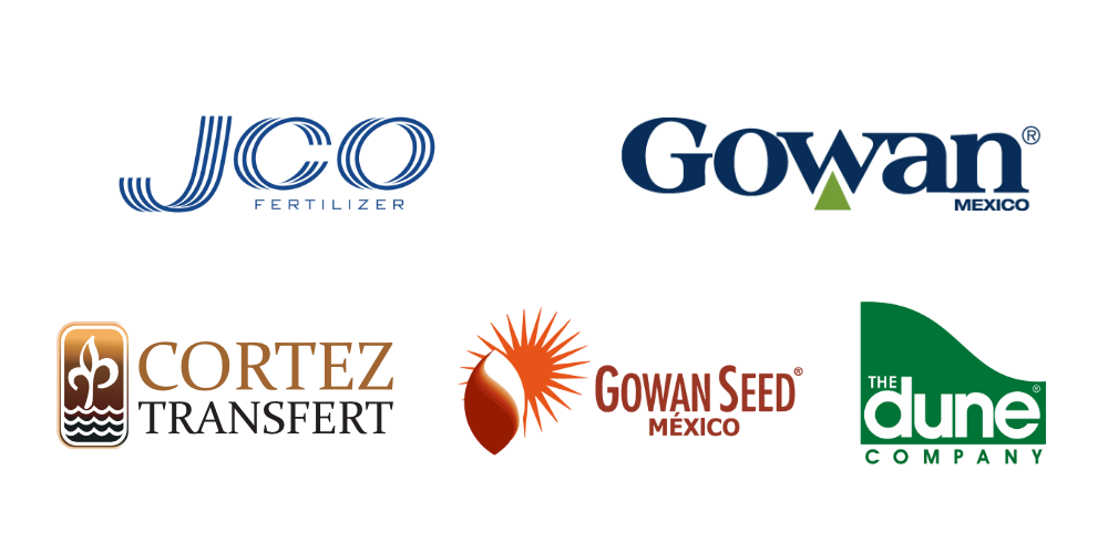 Gowan, Gowan Seed México, Dune Company, Cortez Transfert y JCO Fertilizer